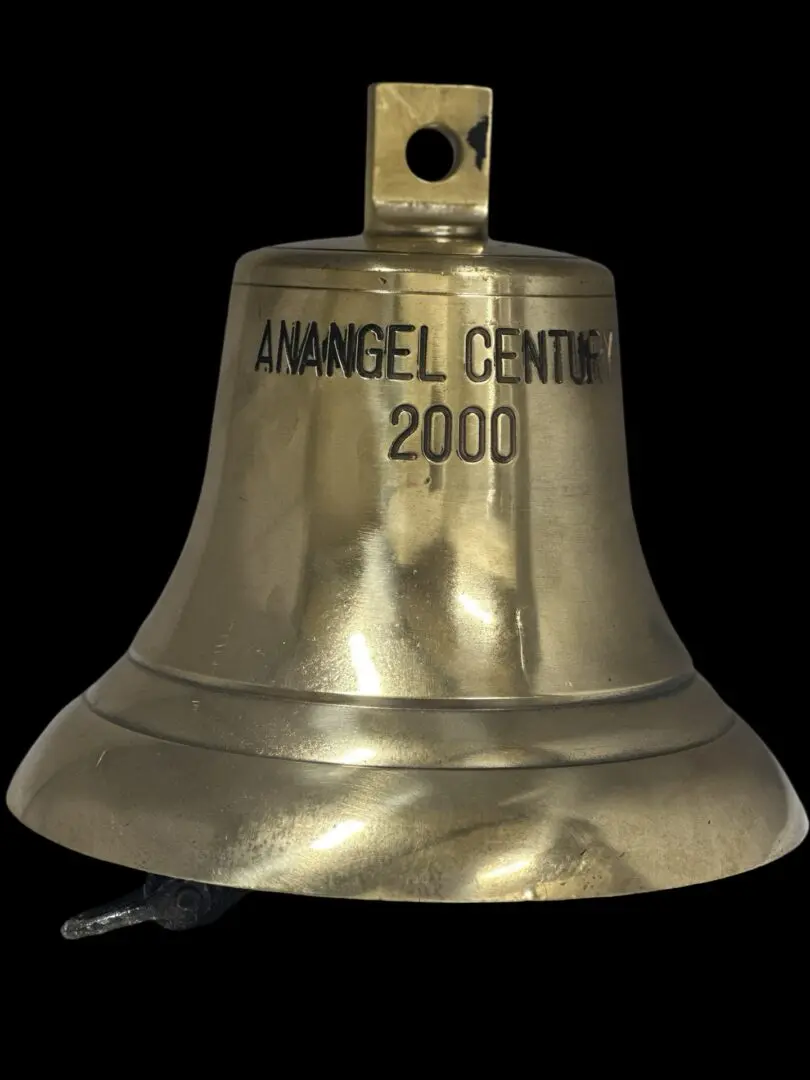 Brass bell inscribed "Anangel Century 2000"