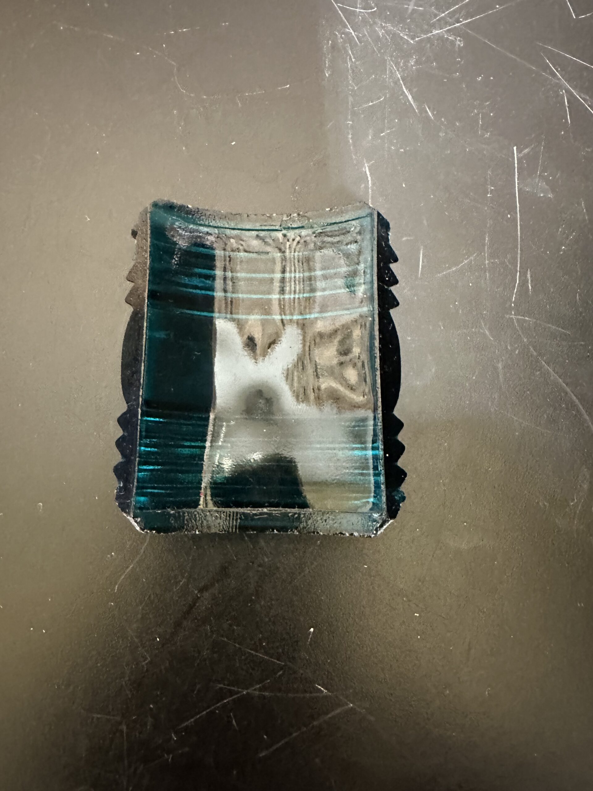 1-Vintage Glass Fresnel lens, specifically green “Starboard” - Image 6