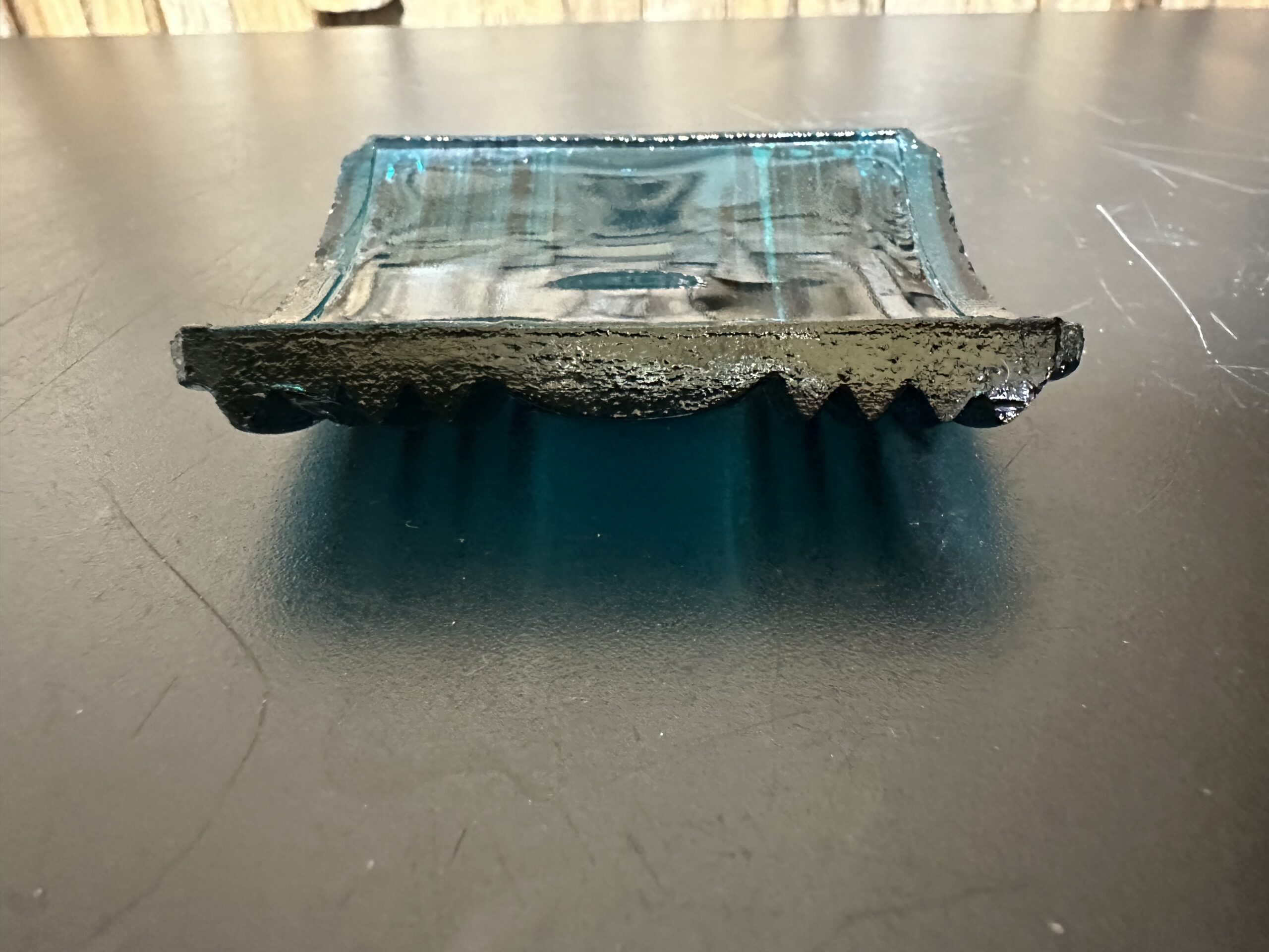 1-Vintage Glass Fresnel lens, specifically green “Starboard” - Image 3