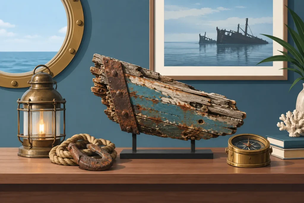 Ship Salvage Decor With Real Maritime History
